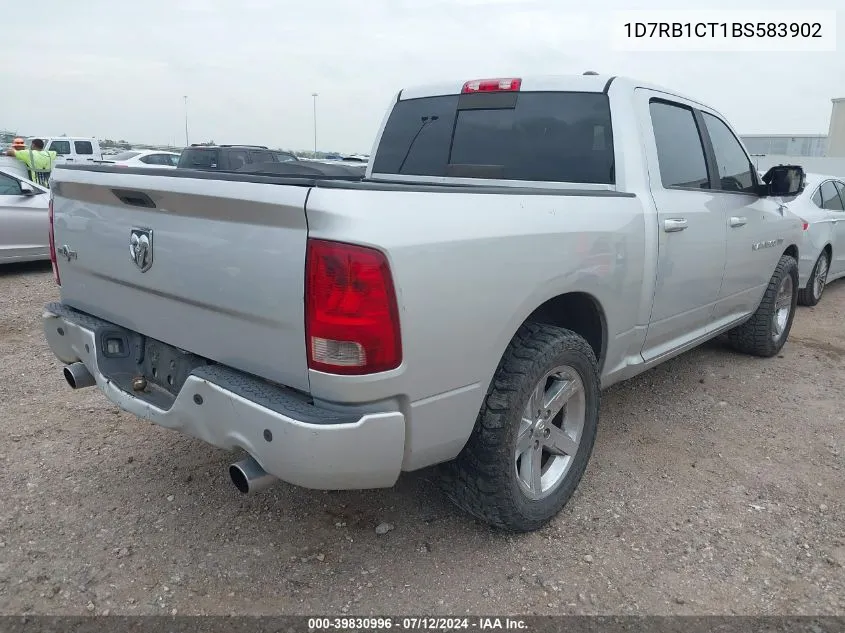 2011 Ram Ram 1500 Sport VIN: 1D7RB1CT1BS583902 Lot: 39830996