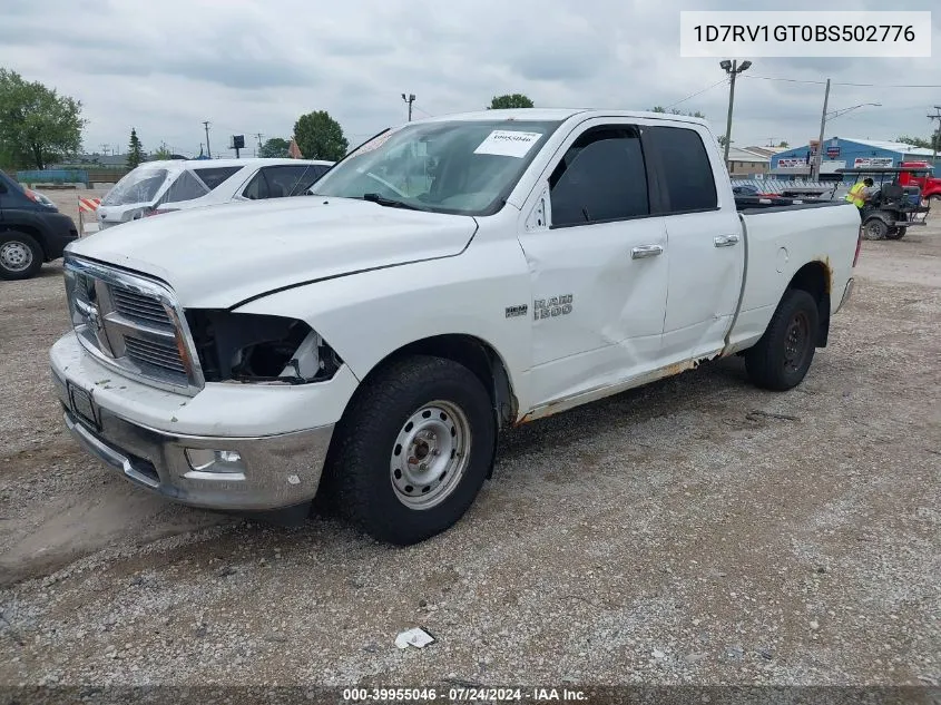 1D7RV1GT0BS502776 2011 Ram Ram 1500 Slt