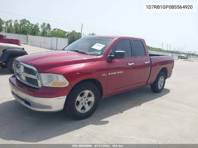 1D7RB1GP0BS564920 2011 Ram Ram 1500 Slt