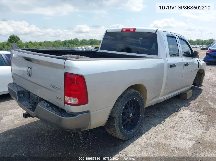 1D7RV1GP8BS602210 2011 Ram Ram 1500 St