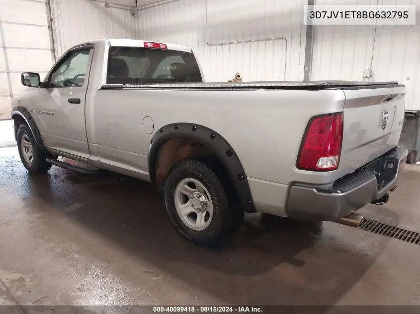 2011 Ram Ram 1500 St VIN: 3D7JV1ET8BG632795 Lot: 40099418