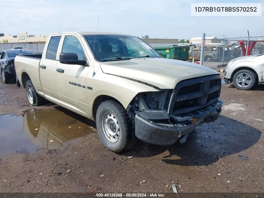 2011 Ram Ram 1500 St VIN: 1D7RB1GT8BS570252 Lot: 40126208