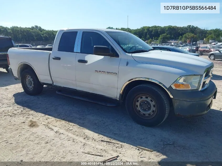 2011 Ram Ram 1500 St VIN: 1D7RB1GP5BS566484 Lot: 40151494