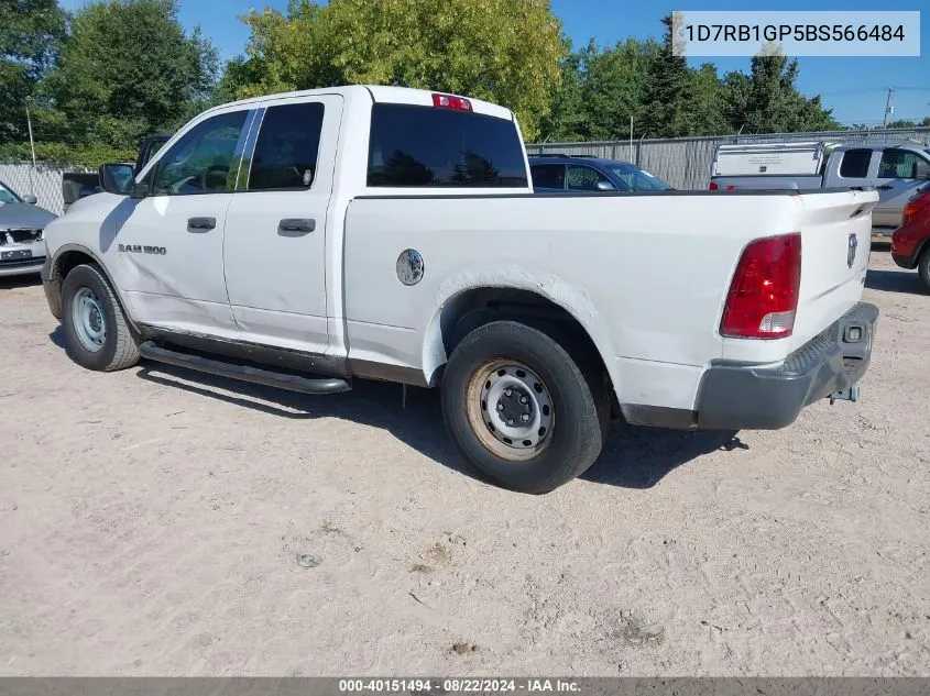 2011 Ram Ram 1500 St VIN: 1D7RB1GP5BS566484 Lot: 40151494