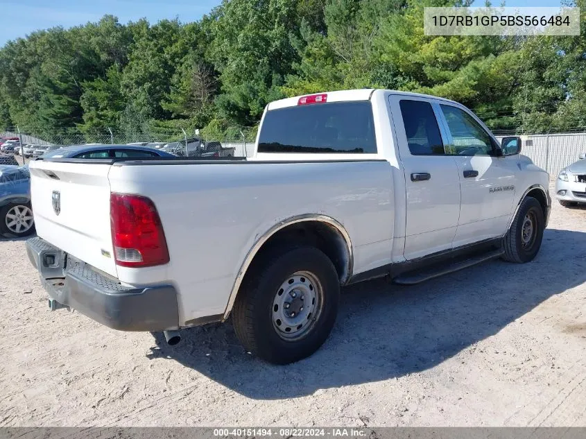 2011 Ram Ram 1500 St VIN: 1D7RB1GP5BS566484 Lot: 40151494