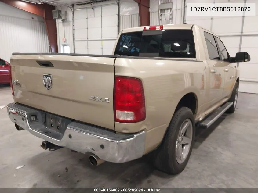 1D7RV1CT8BS612870 2011 Ram Ram 1500 Slt