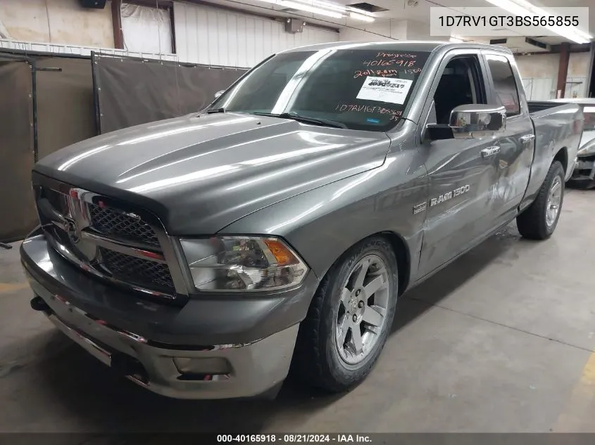 2011 Ram Ram 1500 VIN: 1D7RV1GT3BS565855 Lot: 40165918