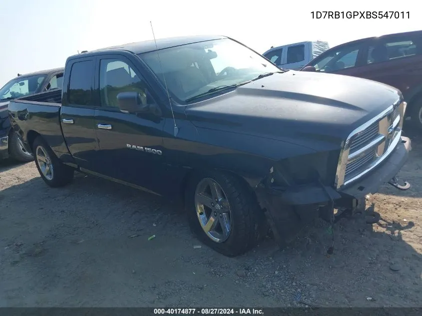 2011 Ram Ram 1500 Slt VIN: 1D7RB1GPXBS547011 Lot: 40174877