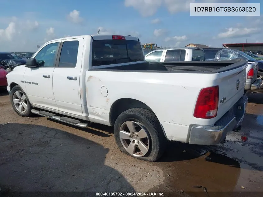 1D7RB1GT5BS663620 2011 Ram Ram 1500 Slt