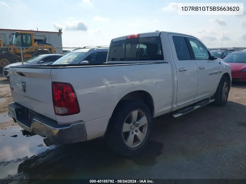 2011 Ram Ram 1500 Slt VIN: 1D7RB1GT5BS663620 Lot: 40185792