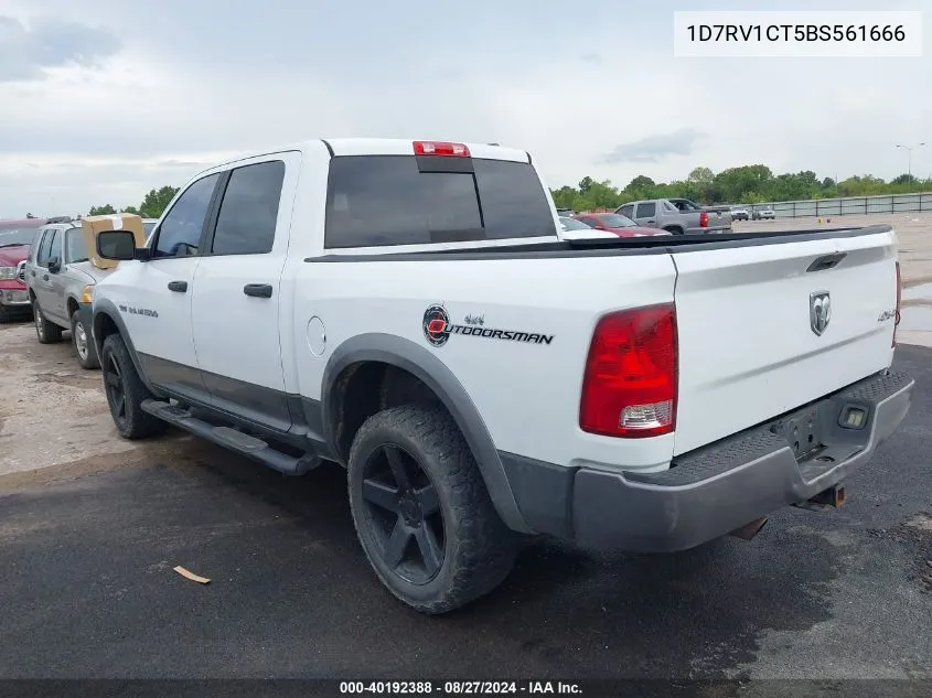 1D7RV1CT5BS561666 2011 Ram Ram 1500 Slt