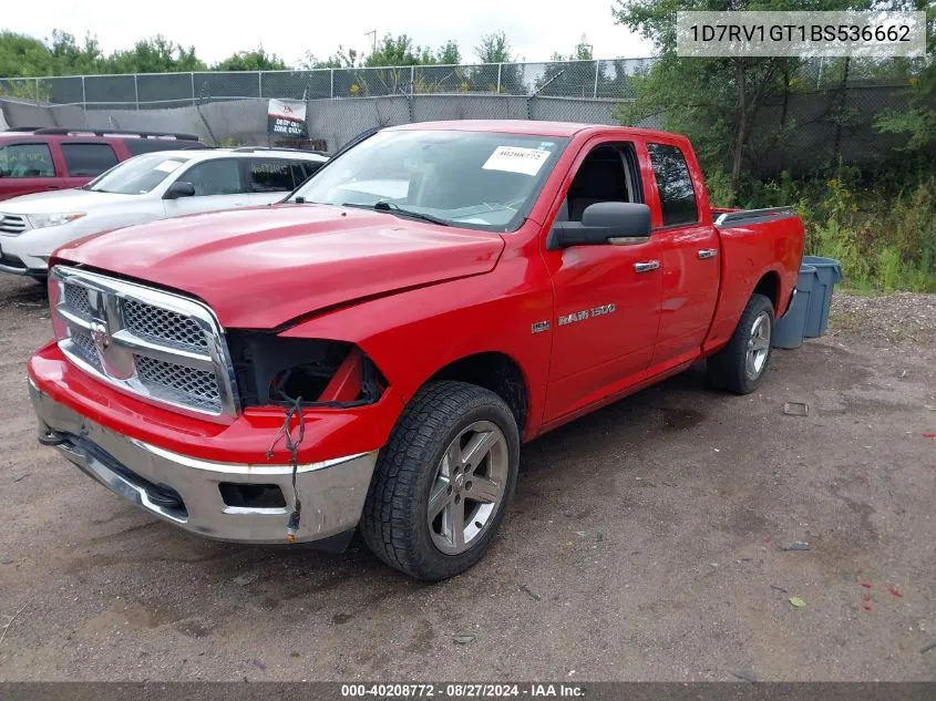 1D7RV1GT1BS536662 2011 Ram Ram 1500 Slt