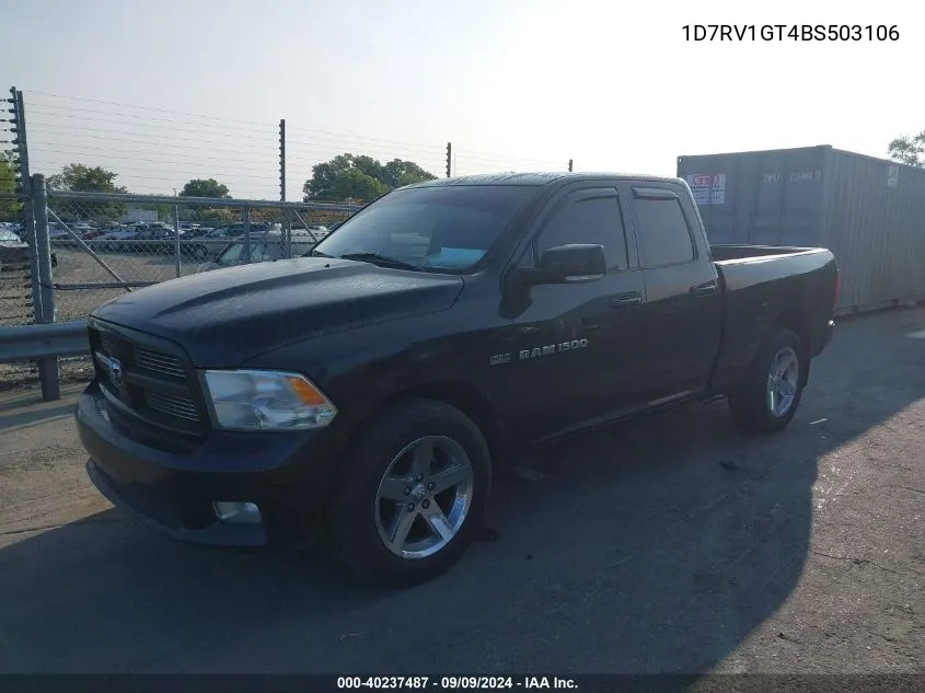 2011 Ram Ram 1500 Sport VIN: 1D7RV1GT4BS503106 Lot: 40237487