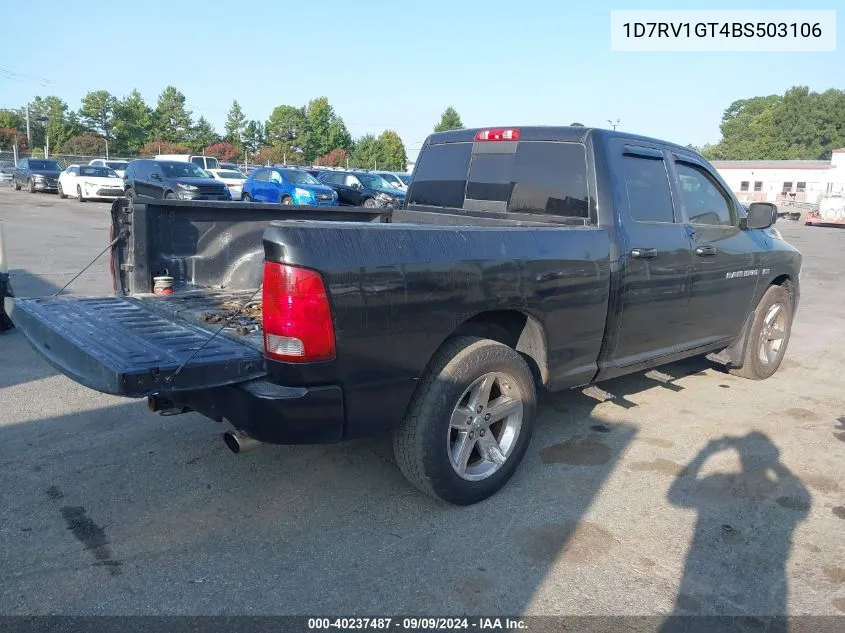 2011 Ram Ram 1500 Sport VIN: 1D7RV1GT4BS503106 Lot: 40237487