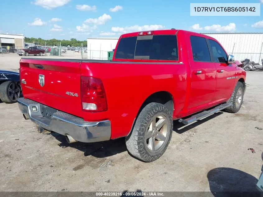 1D7RV1CT6BS605142 2011 Ram Ram 1500 Slt