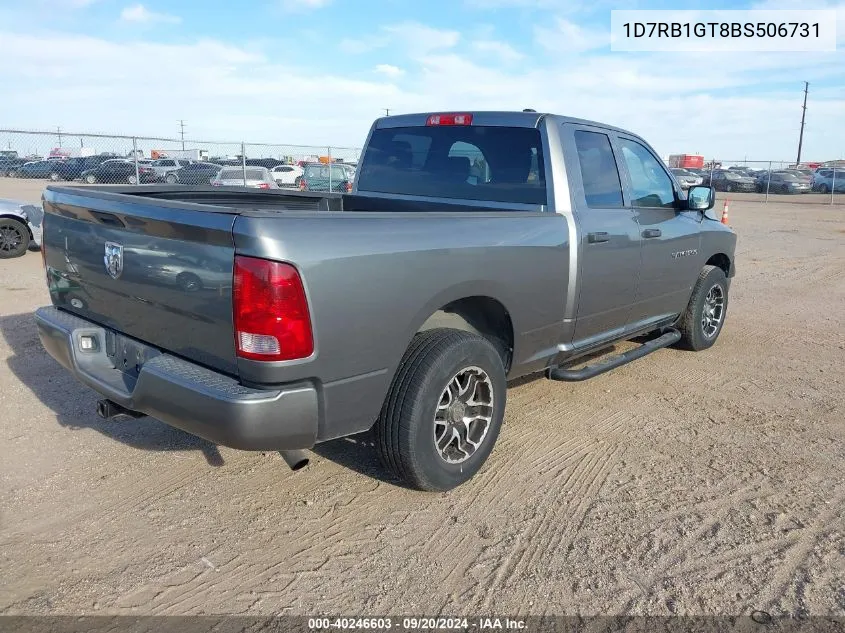 2011 Ram Ram 1500 St VIN: 1D7RB1GT8BS506731 Lot: 40246603