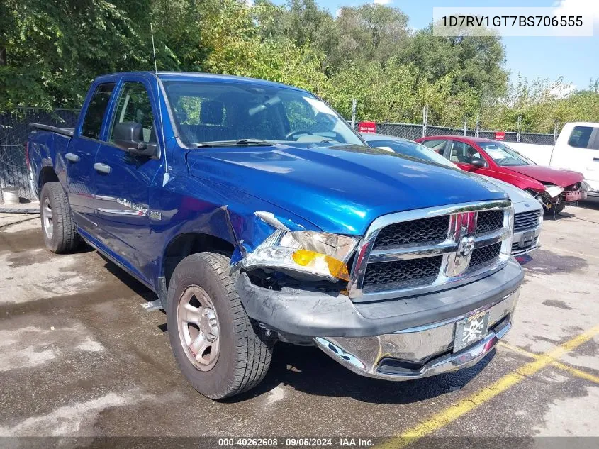 2011 Ram Ram 1500 St VIN: 1D7RV1GT7BS706555 Lot: 40262608