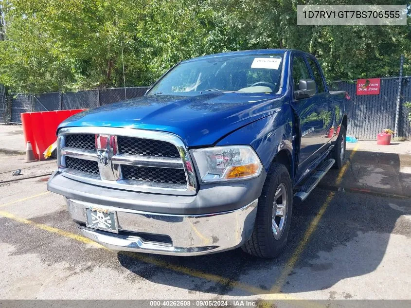 1D7RV1GT7BS706555 2011 Ram Ram 1500 St