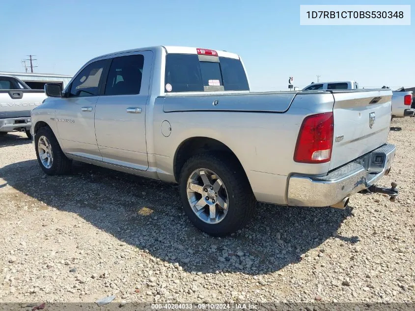 2011 Ram Ram 1500 Laramie VIN: 1D7RB1CT0BS530348 Lot: 40284033