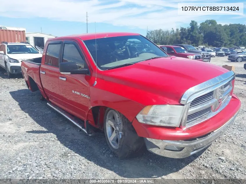 2011 Ram Ram 1500 Slt VIN: 1D7RV1CT8BS713424 Lot: 40305875