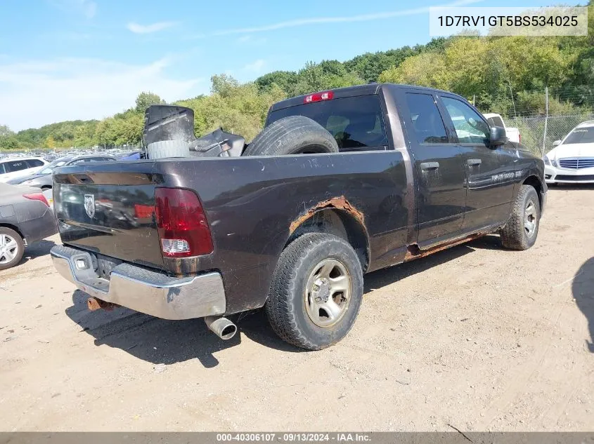 1D7RV1GT5BS534025 2011 Ram Ram 1500 St