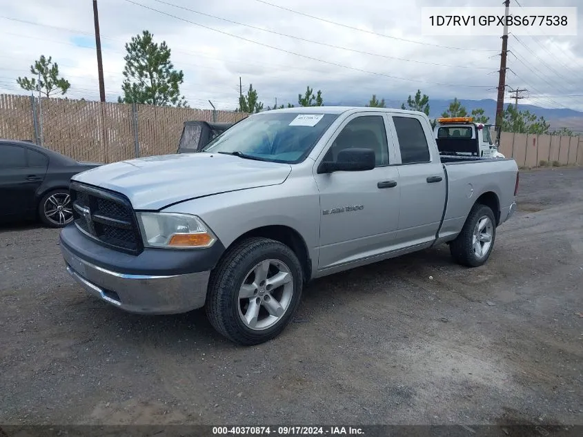 2011 Ram Ram 1500 St VIN: 1D7RV1GPXBS677538 Lot: 40370874