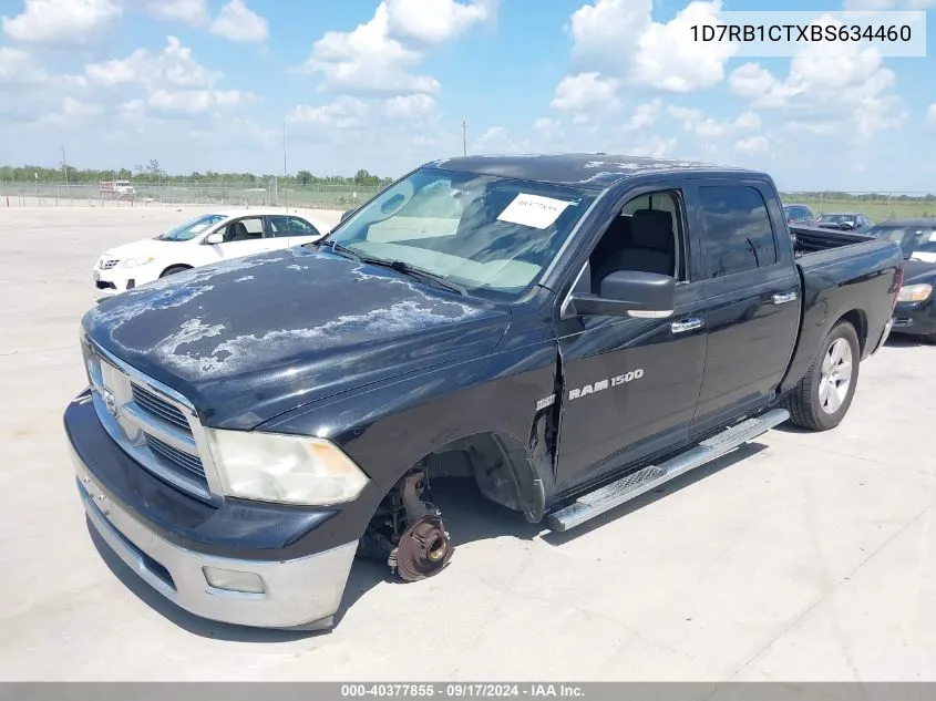 2011 Ram Ram 1500 Slt VIN: 1D7RB1CTXBS634460 Lot: 40377855