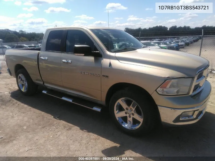 1D7RB1GT3BS543721 2011 Ram Ram 1500 Slt