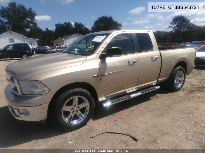 1D7RB1GT3BS543721 2011 Ram Ram 1500 Slt