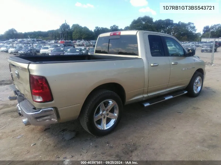 1D7RB1GT3BS543721 2011 Ram Ram 1500 Slt