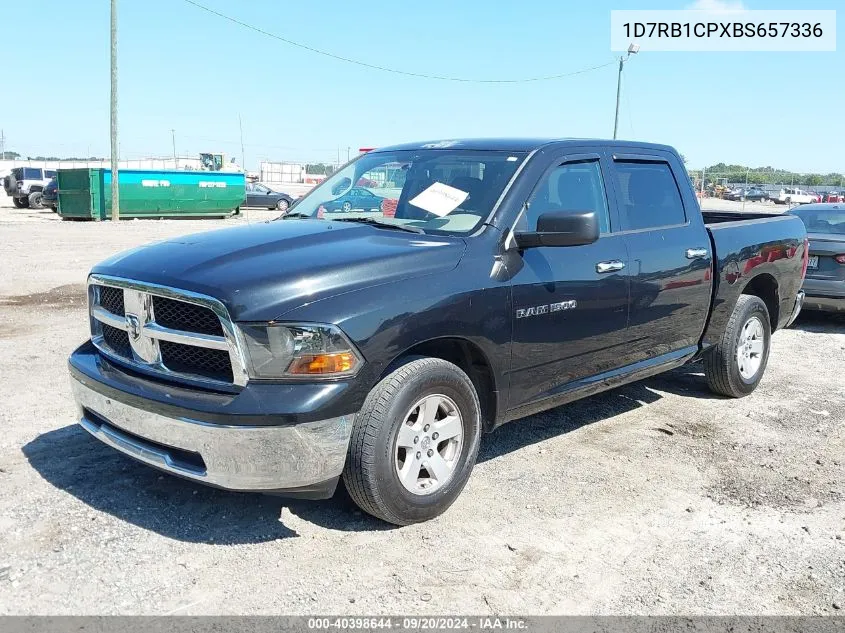 2011 Ram Ram 1500 Slt VIN: 1D7RB1CPXBS657336 Lot: 40398644