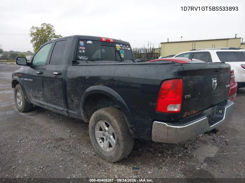 1D7RV1GT5BS533893 2011 Ram Ram 1500