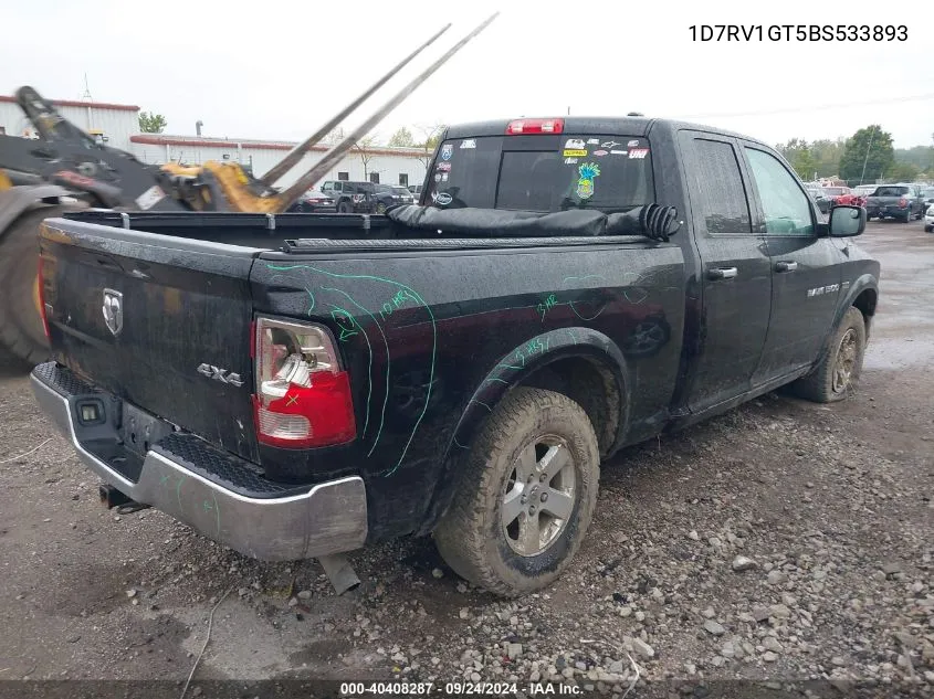 1D7RV1GT5BS533893 2011 Ram Ram 1500