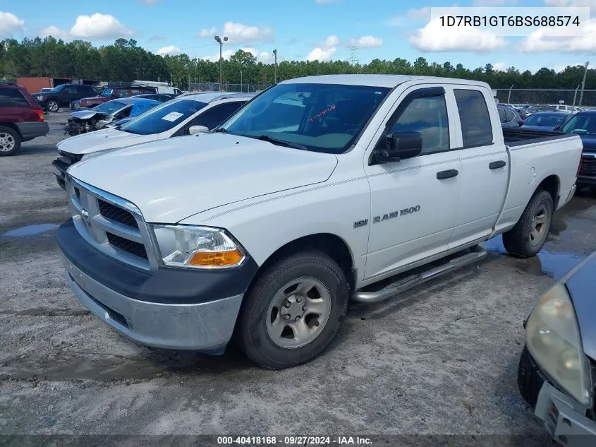 2011 Ram Ram 1500 St VIN: 1D7RB1GT6BS688574 Lot: 40418168