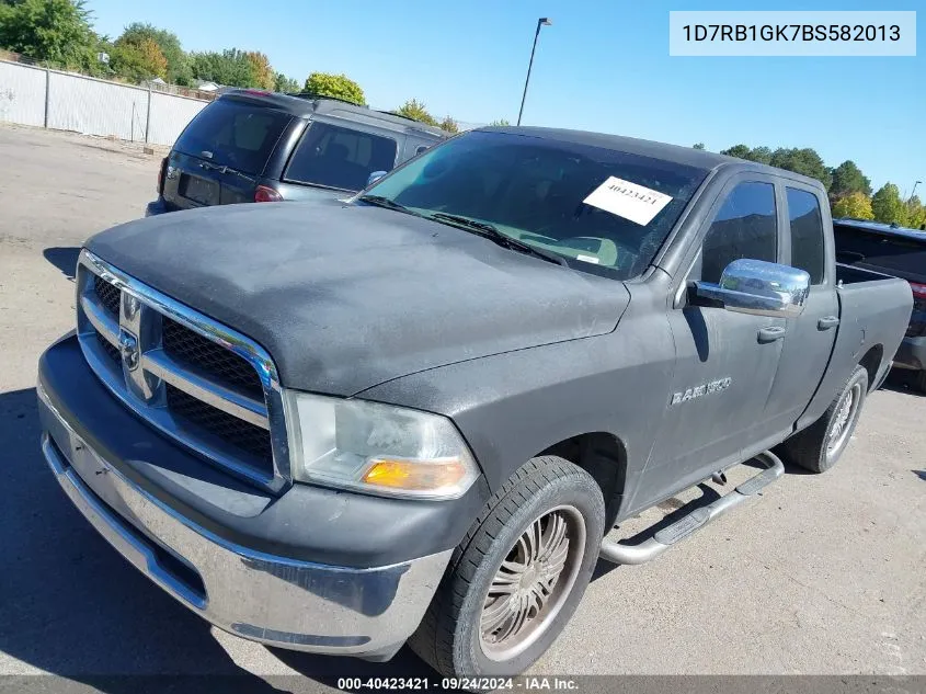 2011 Ram Ram 1500 St VIN: 1D7RB1GK7BS582013 Lot: 40423421