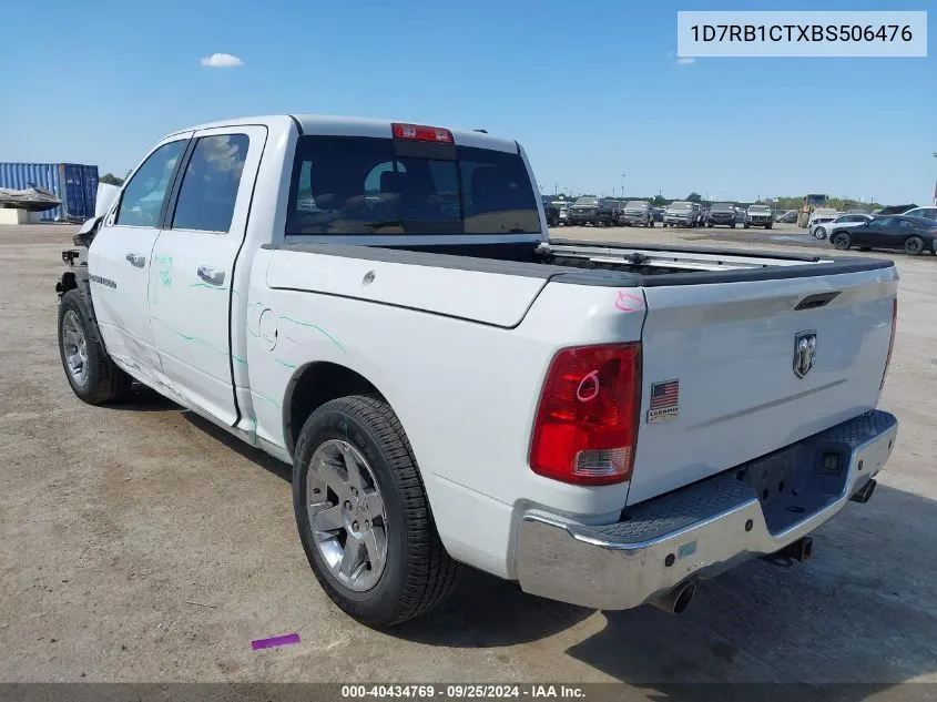 2011 Ram Ram 1500 Laramie VIN: 1D7RB1CTXBS506476 Lot: 40434769