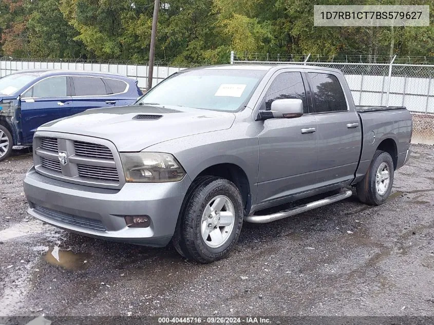 2011 Ram Ram 1500 Sport VIN: 1D7RB1CT7BS579627 Lot: 40445716