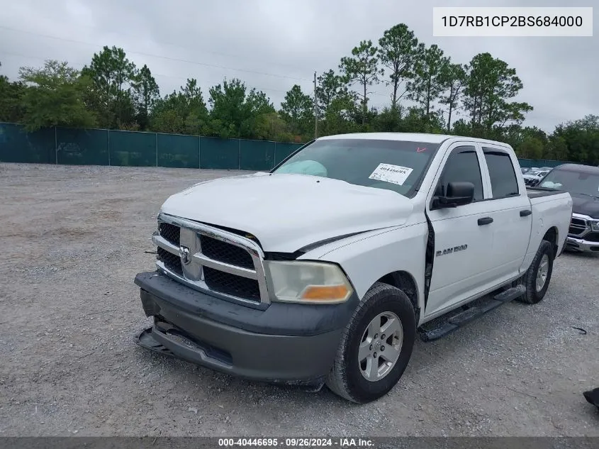 2011 Ram Ram 1500 VIN: 1D7RB1CP2BS684000 Lot: 40446695