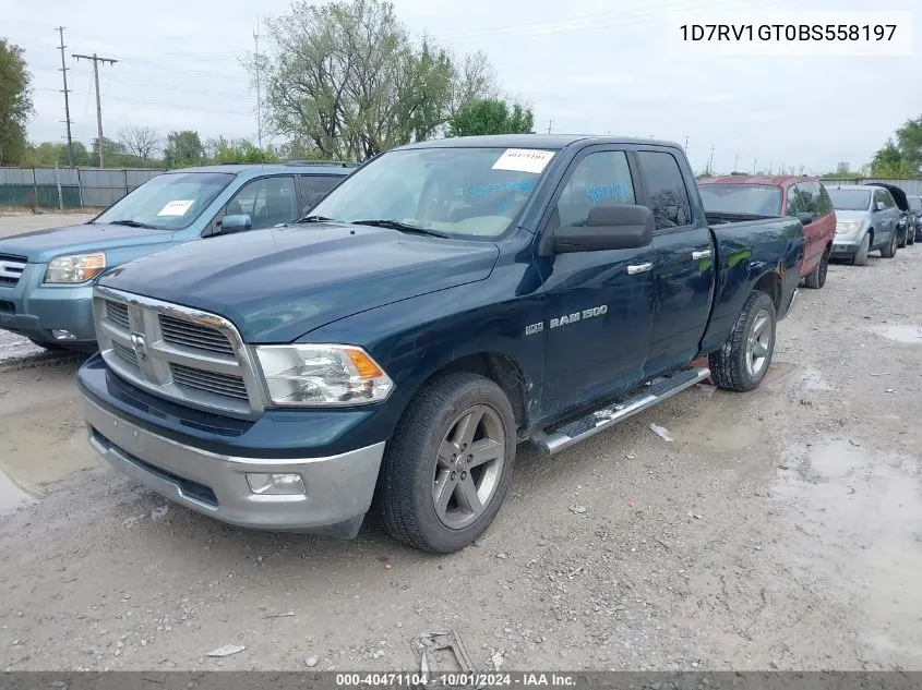 2011 Ram Ram 1500 VIN: 1D7RV1GT0BS558197 Lot: 40471104