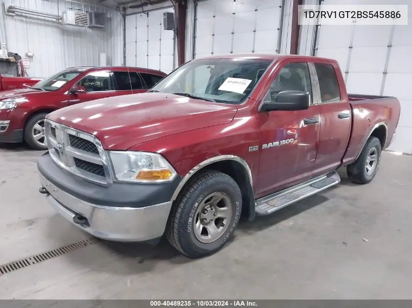 2011 Ram Ram 1500 St VIN: 1D7RV1GT2BS545886 Lot: 40489235