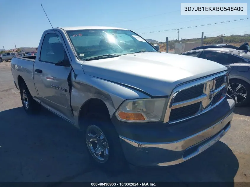 3D7JB1EKXBG548400 2011 Ram Ram 1500 St