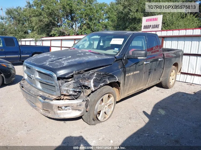 2011 Ram Ram 1500 VIN: 1D7RB1GPXBS575813 Lot: 40503090