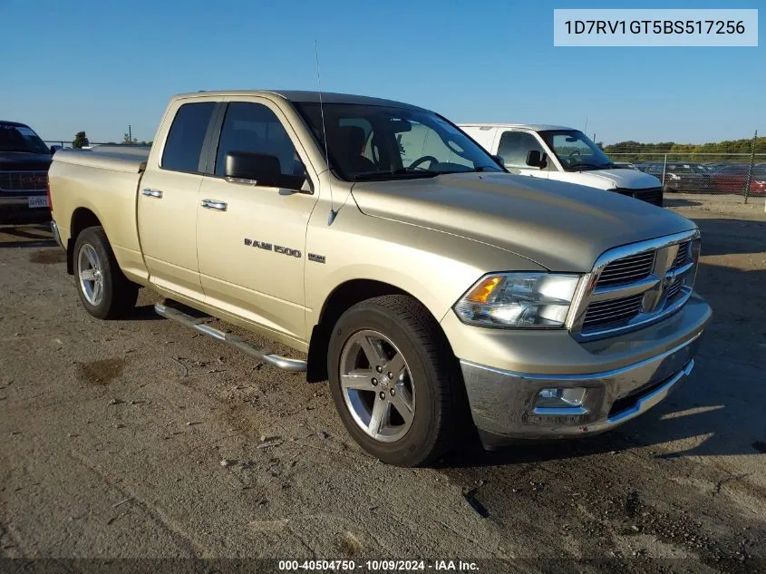 2011 Ram Ram 1500 Slt VIN: 1D7RV1GT5BS517256 Lot: 40504750