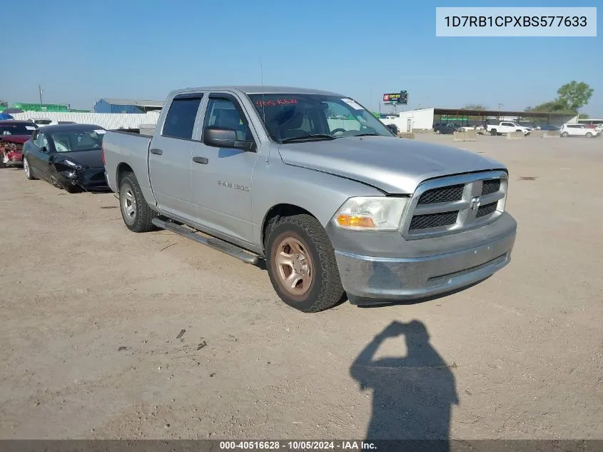 2011 Ram Ram 1500 St VIN: 1D7RB1CPXBS577633 Lot: 40516628