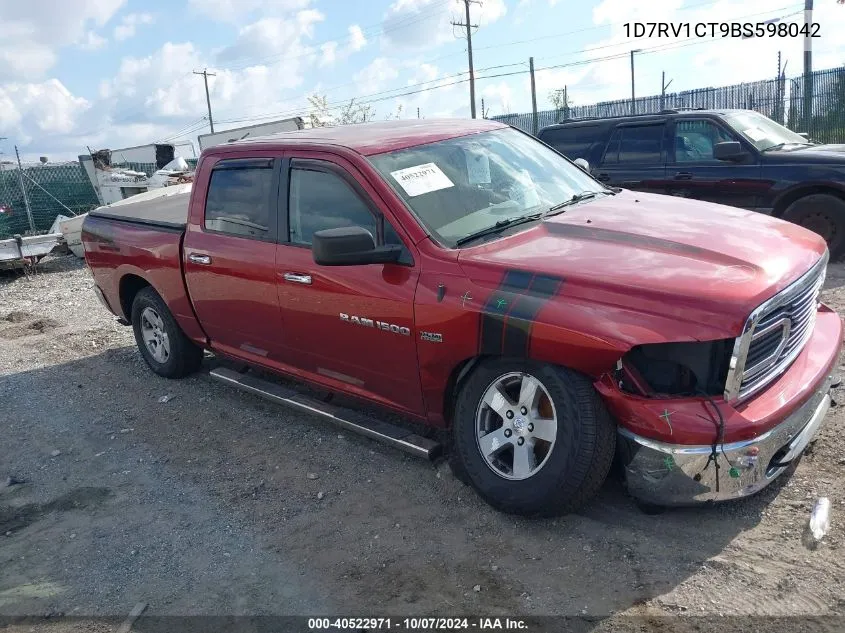 2011 Ram Ram 1500 Slt VIN: 1D7RV1CT9BS598042 Lot: 40522971