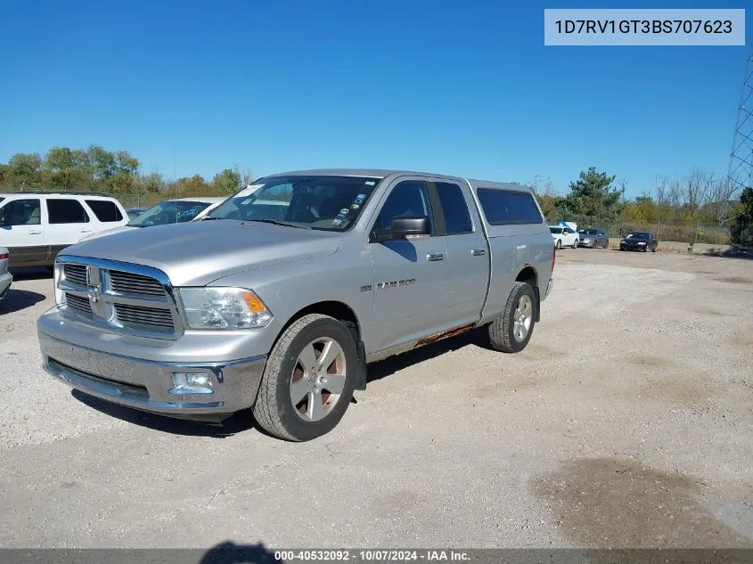 2011 Ram Ram 1500 Slt VIN: 1D7RV1GT3BS707623 Lot: 40532092