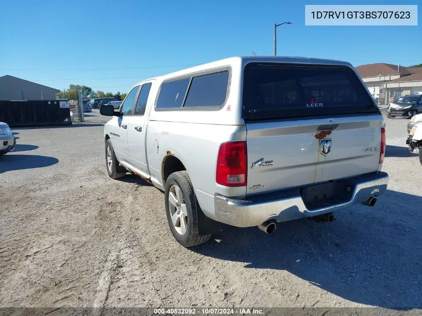 2011 Ram Ram 1500 Slt VIN: 1D7RV1GT3BS707623 Lot: 40532092