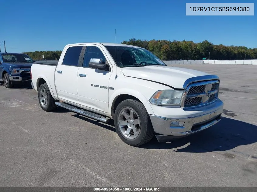 2011 Ram Ram 1500 Laramie VIN: 1D7RV1CT5BS694380 Lot: 40534050