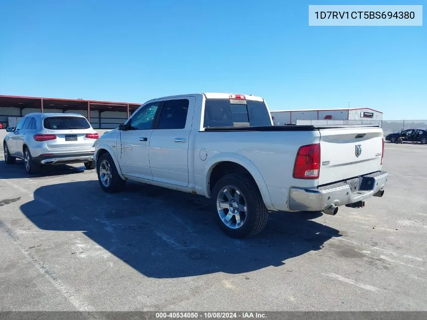 2011 Ram Ram 1500 Laramie VIN: 1D7RV1CT5BS694380 Lot: 40534050