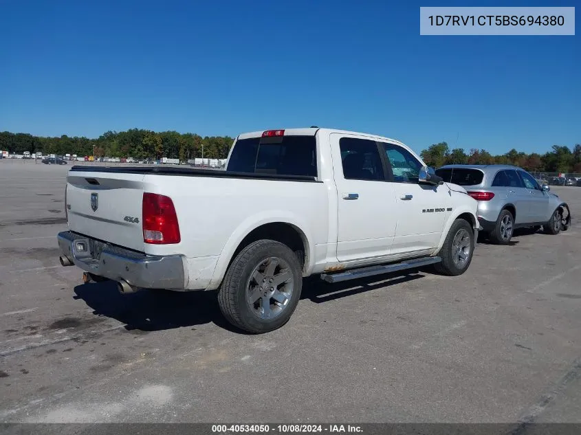 2011 Ram Ram 1500 Laramie VIN: 1D7RV1CT5BS694380 Lot: 40534050